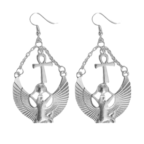 Mystical Goddess Earrings Zinc Alloy Texture Women Historical Earrings