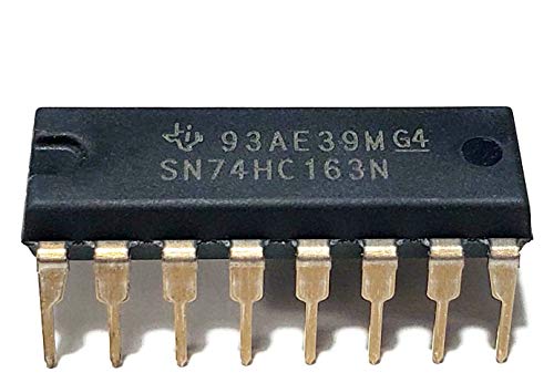 sn74hc163n sn74hc163 74hc163 4-bit synchronous binary counters breadboard-friendly ic dip-16 pack of 5