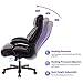 REFICCER High Back Big & Tall 400lb Leather Office Chair Executive Desk Computer Task Swivel Chair - Heavy Duty Metal Base, Adjustable Tilt Angle, Thick Padding and Ergonomic Design for Lumbar Support