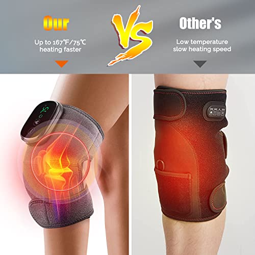 Heated Knee Massager Grey 2 Pack