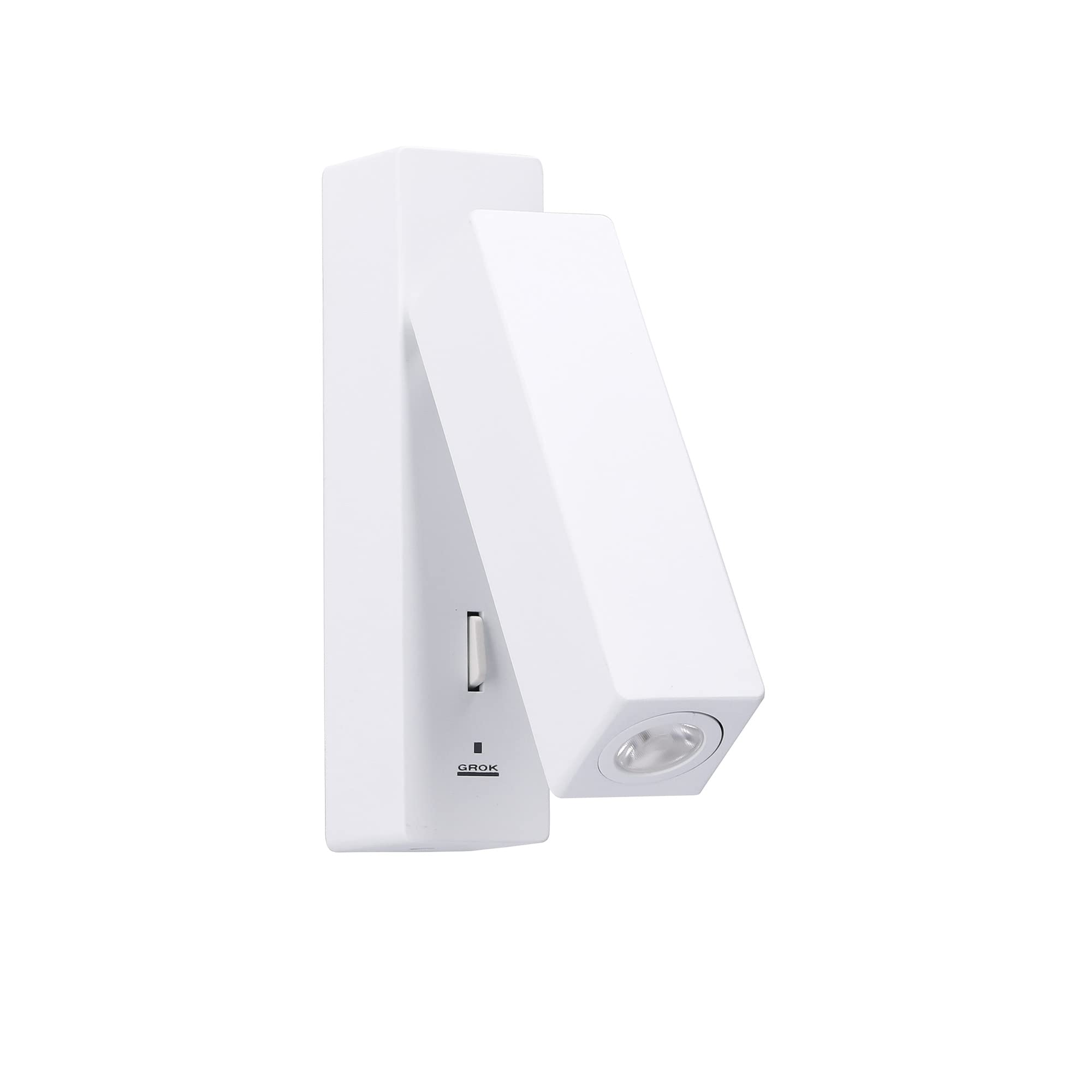 LEDS·C4 Luz de Lectura LED 3W 3000K Blanco, Ideal para Superficie, 108lm, Iluminación Interior Moderna, Eficiencia Energética, Diseño Compacto y Elegante