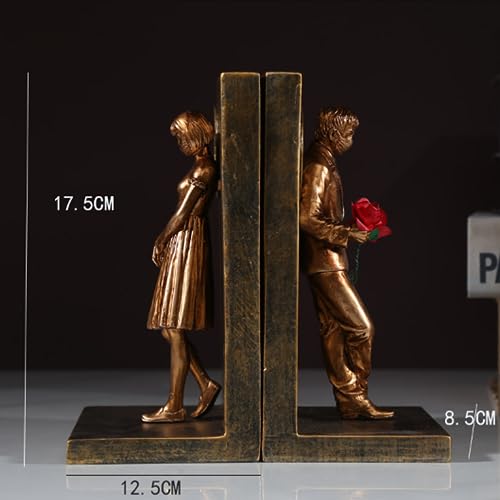 SQAQS Heavy Duty Banksy Couple Bookends Creative, Bookends, Decorations, Living Room Decorations - Image 3