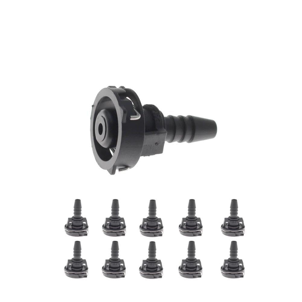 Bcdskzavu 10 Pcs 1/2/5/10X Vent Hose Pipe Deputy Kettle Water Pipe Pipe Connector Fit For Id 6Mm(10 Pcs)