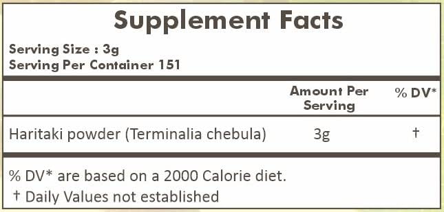 Miniatura 4 de HERBAL HILLS Haritaki - Polvo de frutas y polvo de hoja de Gurmar Gynema Sylvestre, paquete de 2 unidades