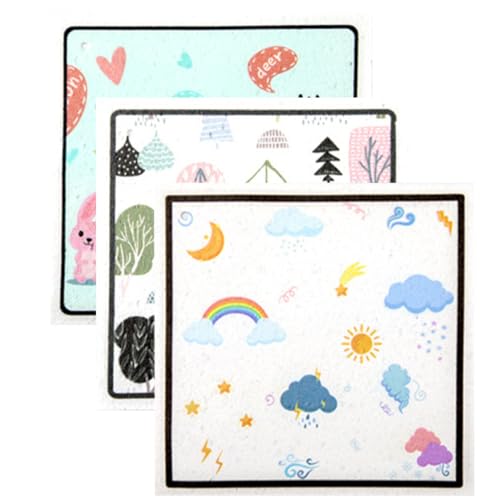 Mobestech 1 Juego Toallas De Cocina Paños De Limpieza Absorbentes Y Reutilizables Y Resistente para Lavado De Platos Y Superficies Material De Pulpa De Madera Diseño Práctico Y 3 Piezas