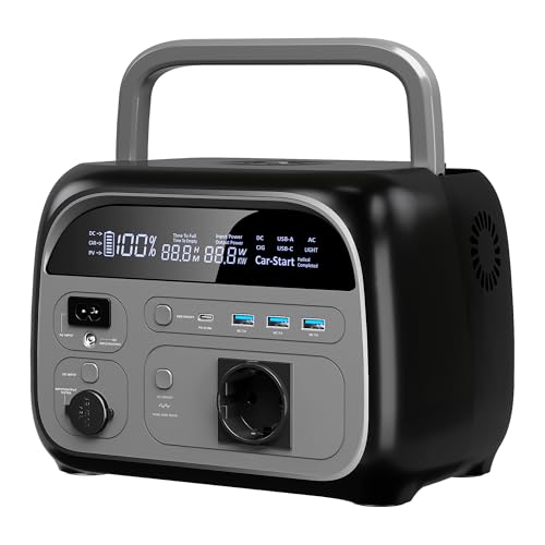 CTOLITY AP400 Générateur Électrique Portable, 345Wh Batterie LiFePO4 Station électrique, charge rapide en prise UE 2,5 H 220 V, prises CA 500 W Groupe...