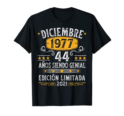 Diciembre 1977 Cumpleaños nacen Diciembre De 1977 Regalo Camiseta