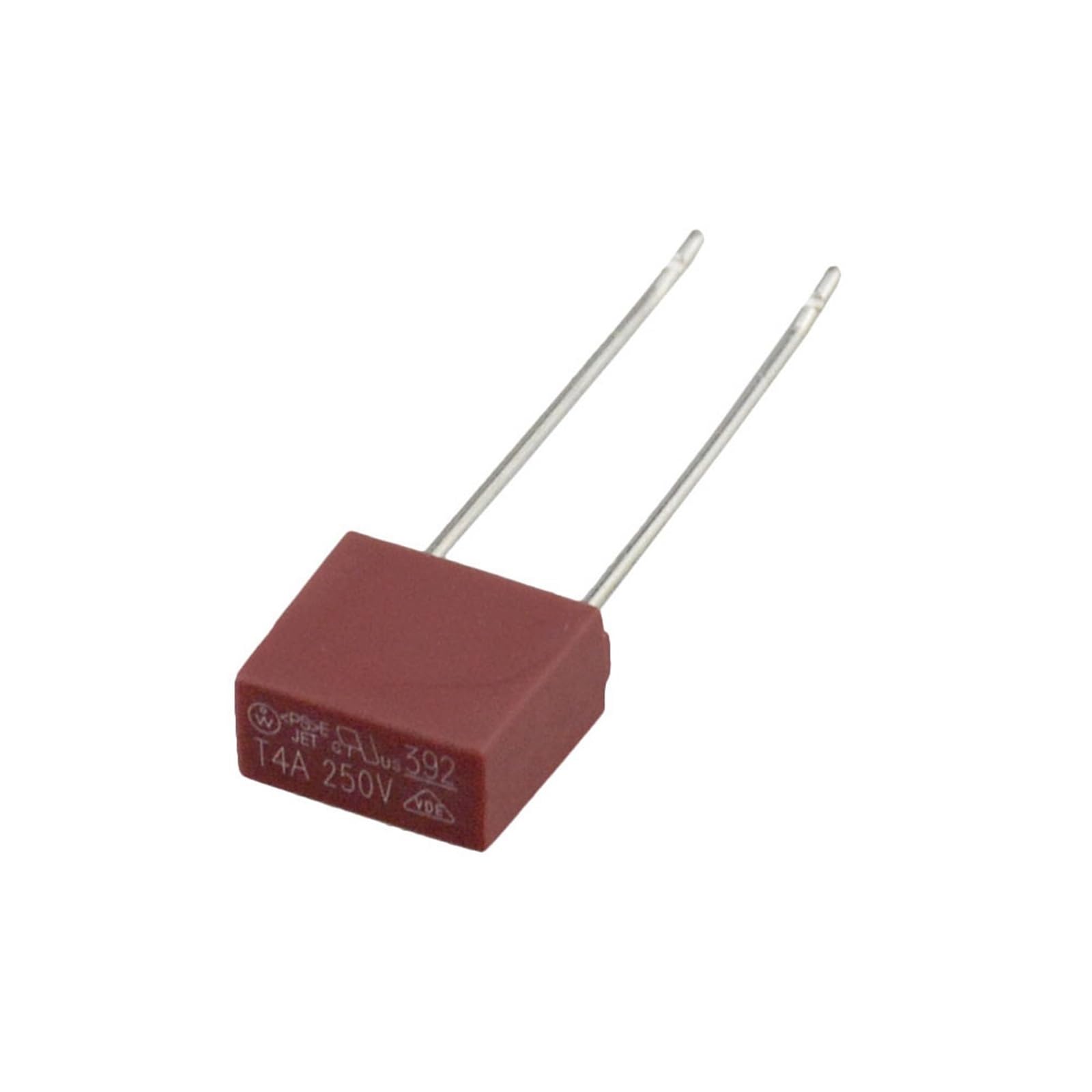 KNIUWMBMH 50PCS 0.5A 1A 2A 3.15A 4A 5A 6.3A 250V 392 Square Plastic Fuse T2A for LCD TV Power Board Commonly Used Fuses Slow Blow Fuse(4a)