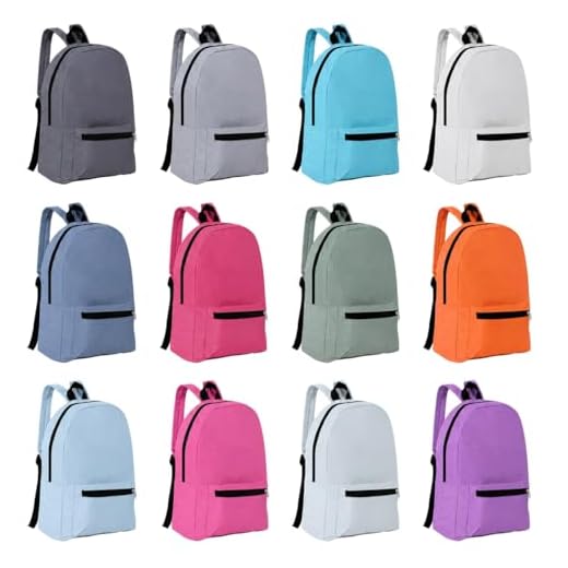Colorful 12 Pack Kids Backpacks