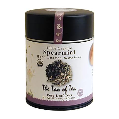 The Tao of Tea, Organic Spearmint Herbal Tea, Loose Leaf, Tin, 2 Oz Cover
