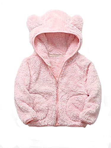 iChunhua Baby Girls Bear Ears Shape Fleece Long Sleeve Jacket Sweatshirt Outwear