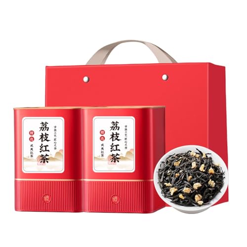Doble caja de té negro – Mezcla exquisita de Litchi y té negro Lapsang Souchong 250 g x 2