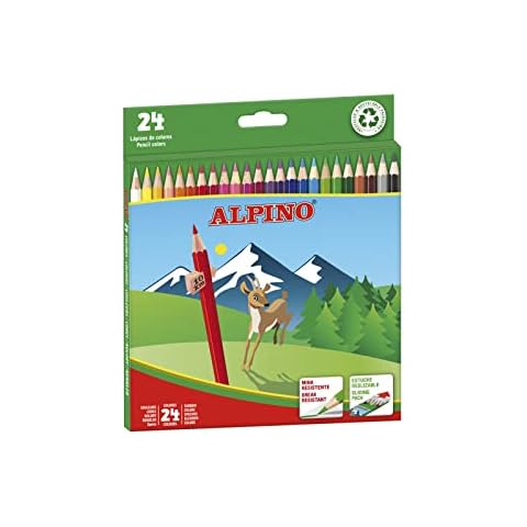 Lápices de colores Alpino 658, caja de 24 colores Cover