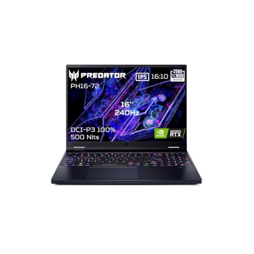 Portable Acer Predator Helios 16 PH16 72 98Z7 Intel Core i9 14900HX DDRS5 2ToSSD NVIDIA GeForce RTX4080 16'' WQXGA MiniLED 250Hz NO OS Neuf - vue 5