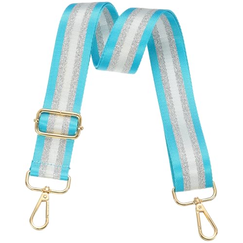 Image of PATIKIL Purse Strap, Wide Shoulder Strap Adjustable Crossbody Bag Straps Universal Replacement Shoulder Bag Belt for Women's Handbags Canvas Guitar Bag Backpack, Blue