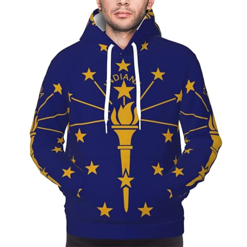 Sweat à capuche épais homme Indiana molletonné taille S à XXL