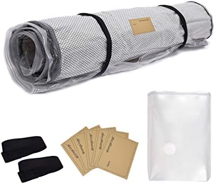 (King/Cal-King) Foam Mattress Vacuum Bag for Moving/Storage-Compress Mattress by 80%, Vacuum Seal Mattress Bag, Leakproof & Sealable Vacuum Bag for Mattress, Mattress Storage Bag Includes Straps