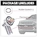 CNRAQR 5184653AF Engine Crossover Water Outlet & 902-852 Thermostat Housing Assembly Aluminium Upgrade Kit for Dodge Durango Jeep Grand Cherokee