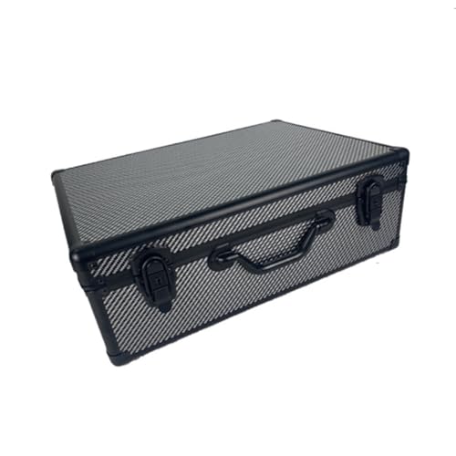 Paaruter Caja de herramientas de fibra de carbono de aluminio, maleta, equipamiento, bolsa de transporte rígida, caja de herramientas portátil B