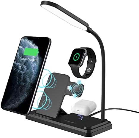 Wireless Charging Station with Desk Lamp