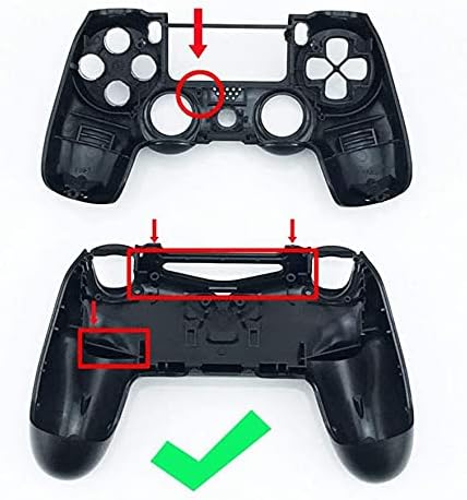 Chrome Plating Full Housing Case Cover Shell +L1 R1 L2 R2 Buttons for PS4 PlayStation 4 Controller JDM-001 JDM-011 (Chrome Purple)