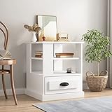 ❤️【Grand Espace de Rangement】La table d'appoint offre un grand espace de rangement pour garder vos magazines, livres, télécommandes et autres petits objets bien organisés et à portée de main.