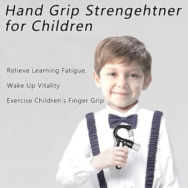 Hand Grip Strengthener for Kids and Youth, Adjustable Resistance Hand Gripper 11-45Lbs, Hand Grips for Strength Training, Stress Relief Grip