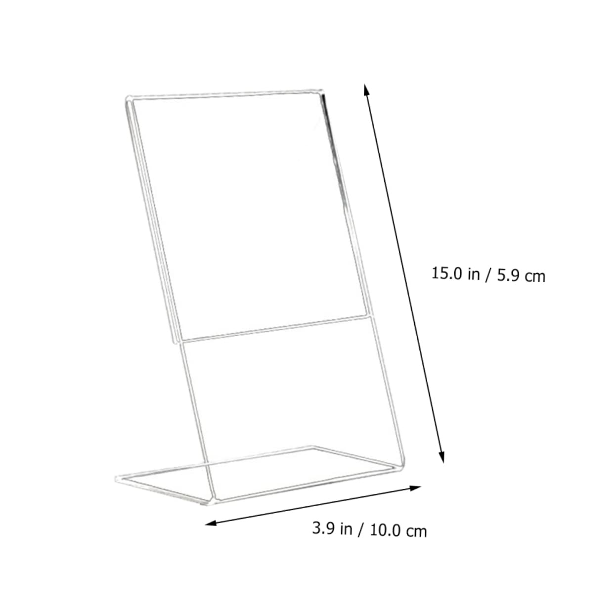 2pcs Display Stand Emblems Display Shelf Display Shelves Display Holder Table Menu Stand Brochure Display Stand Acrylic Desktop Support Meeting Display Stand Menu Holder CIYODO