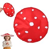 Ferricult Sombrero de seta Cosplay para niños Sombrero de seta caprichoso de 16 '' Disfraz de hada fácil de usar con banda elástica para representaciones teatrales de cosplay