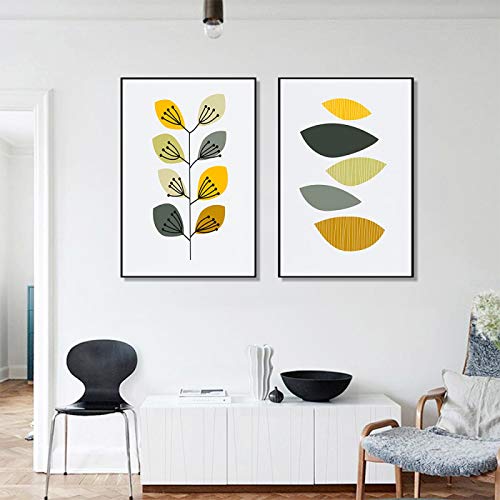 Image moderne sans cadre pour habiller facilement un grand mur vide de salon avec élégance