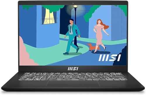 Image of MSI Modern 14, Intel 13th Gen. Core i3 1315U,14 inch Inch (36CM) FHD 60Hz Thin & Light Business Laptop (8GB /512GB NVMe SSD /Windows 11 Home /Intel UHD /Classic Black /1.4Kg), C13M-1465IN