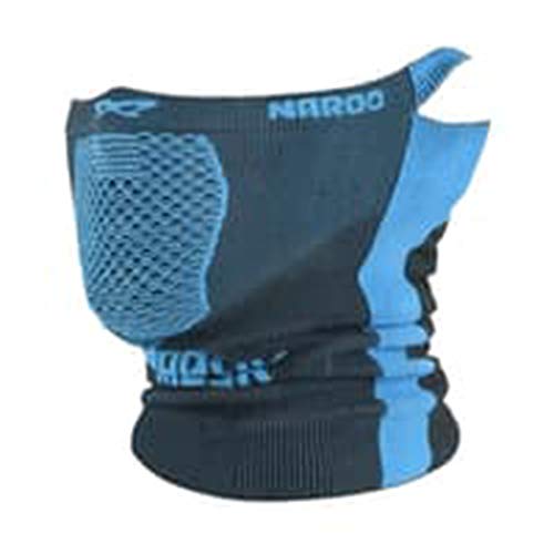 NAROO MASK(ナルーマスク) X5 スポーツマスク フェイスマスク 防寒 スギ・ヒノキ花粉症対策 UVカット (ブラック/ブルー)