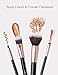 Anjou Makeup Brush Set, 24pcs Premium Cosmetic Brushes for Foundation Blending Blush Concealer Eye Shadow, Cruelty-Free Synthetic Fiber Bristles, Rose Golden