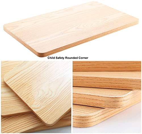 Image of Wall Mount Table Top /Wall Mount Shelf Board /Bed Table Top /Overbed Table Top /Wood Panel Board Plank Top Size 24 X 16 Inches (Bavarian Beech), Brown