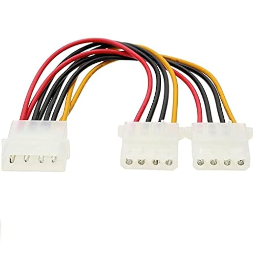 CABLEPELADO Cables de alimentación IDE Divisor | Duplicador Alimentación Molex | 2X Molex Macho a 1x Molex Hembra | 18 AWG | Apto para HDD, CD-ROM, DVD-ROM | 15 cm | Ya disponible en tu tienda friki favorita! En mundofriki.es!
