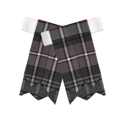 Image of Scottish Tartan Kilt Flashes with Elastic Adjusters