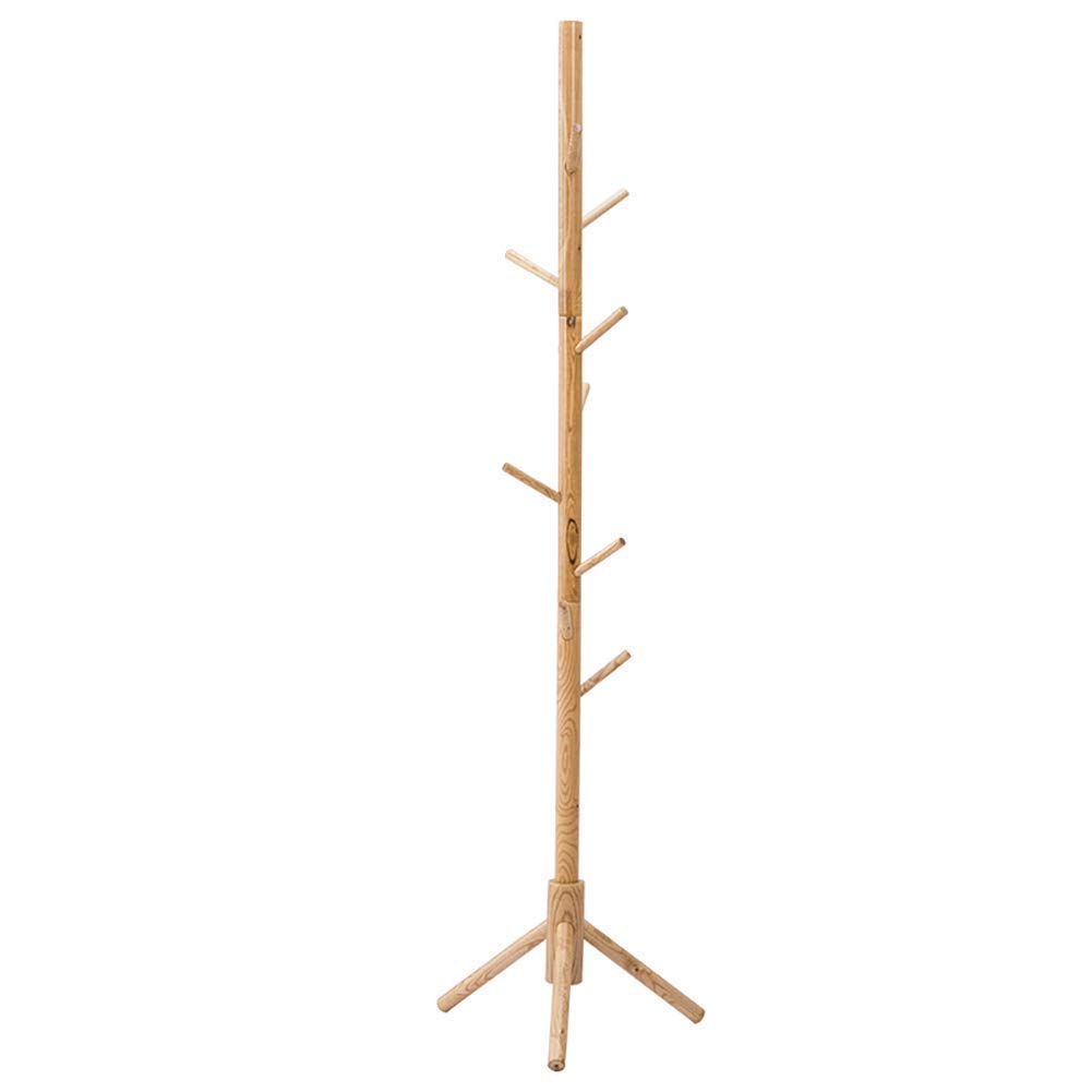 Porte-manteau en bois massif haut de gamme pour cintres de sol