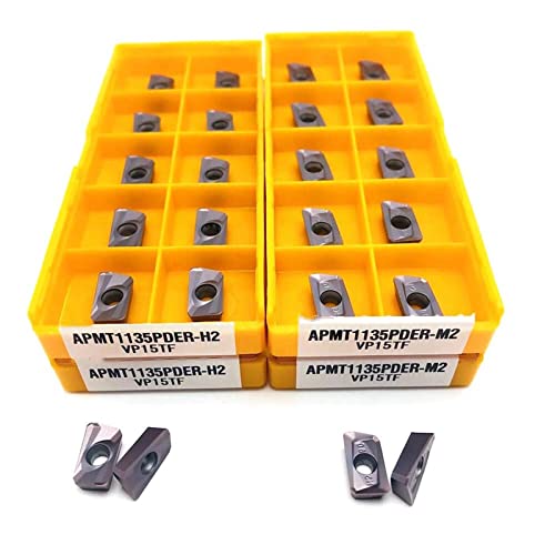 Inserto de carburo para fresado APMT1135 H2 VP15TF 50 piezas miniatura 1