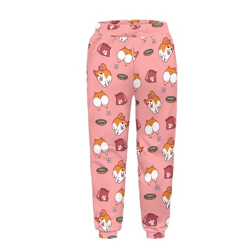 Boys Girls Stretchy Halloween Christmas Sweatpants with Pockets, Fit Long Pants Soft for Daily Life3