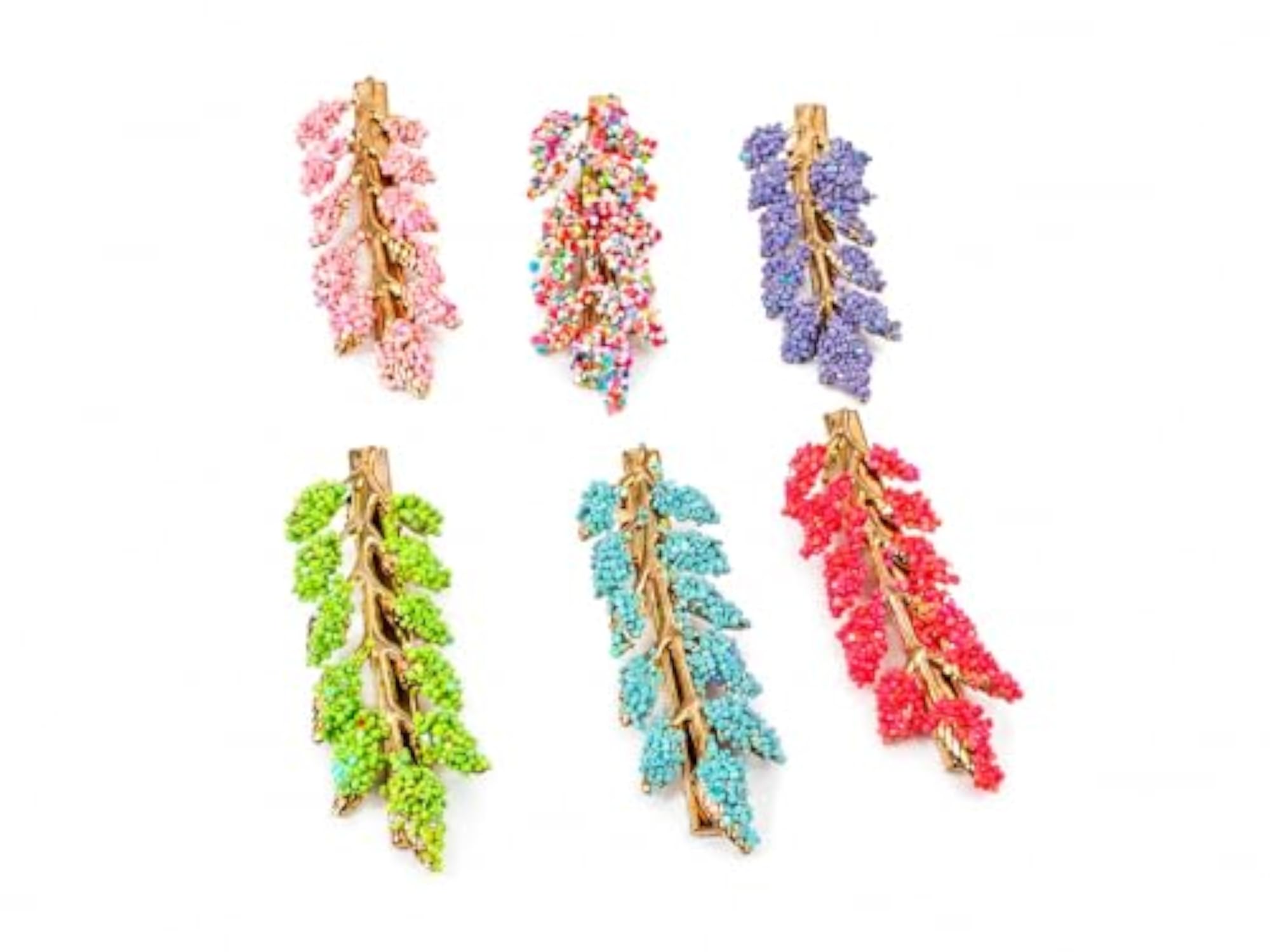 Multicolor Hair Claw Clip Set, Pack of 6