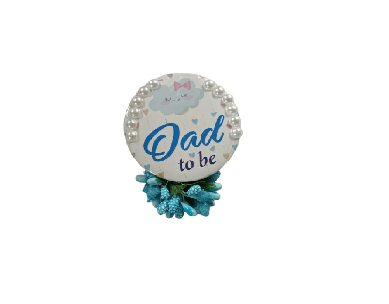 Party Crave MOM TO BE & DAD TO BE Badge For Baby Shower Theme Celebration Decoration Item/Pin Badge For Family/Baby Shower Party Kit (Set of 2) 1