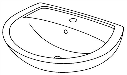 Preisvergleich Produktbild Waschtisch PARIS 60 cm weiß