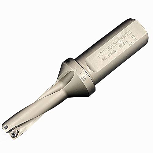 WC-15-3D-C25 for WCMX030208 Indexable U Drill Inserts Holder Fast Water Jet Drill Violent Drill WPD Series (WC-15-3D-C25)