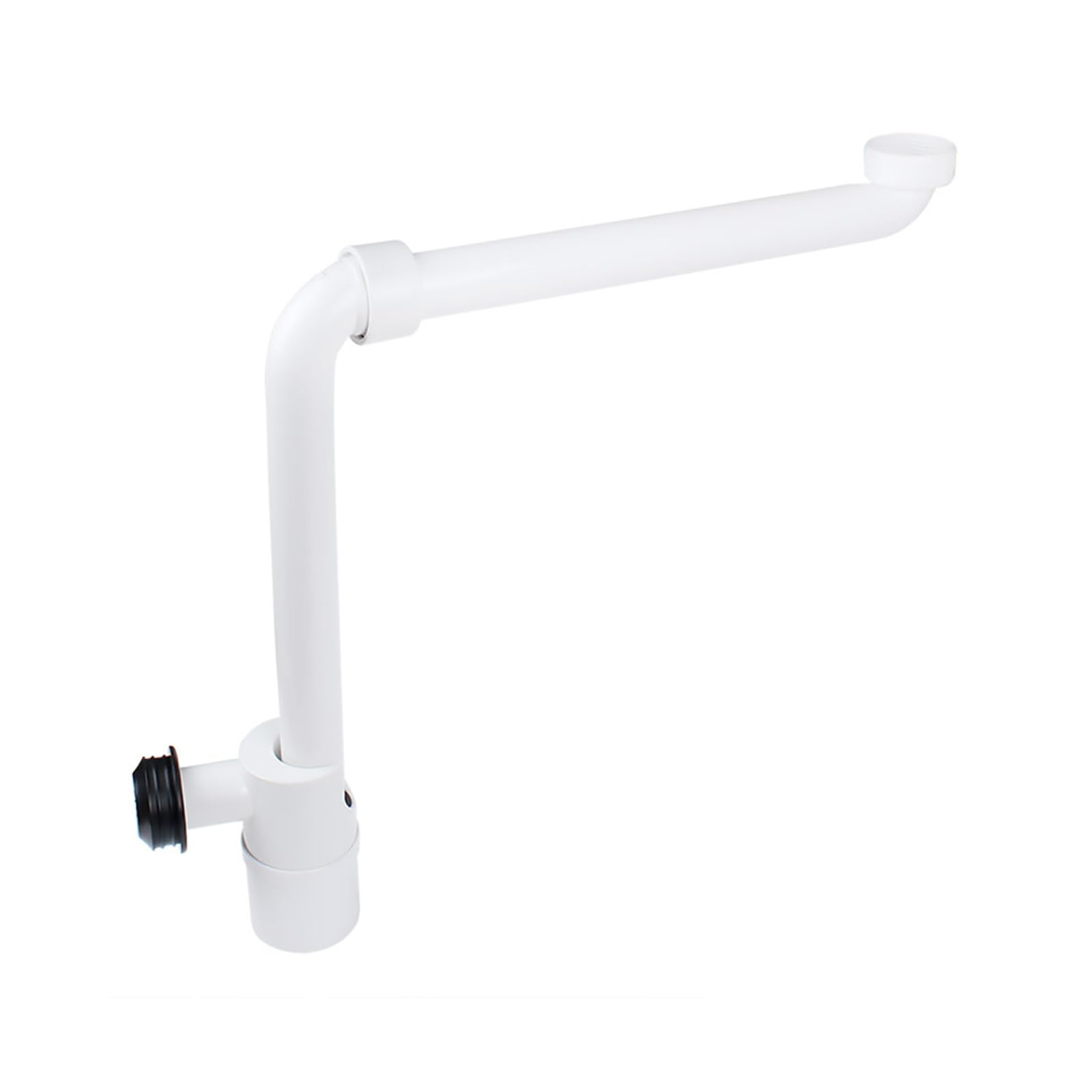 Msioytog White Sink Waste Drain Adjustable Washbasin Siphon Drain Pipe ﻿1 / 4Inch Space Saving Sink Waste Adjustable Washbasin Siphon