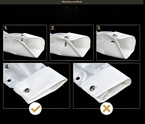 Mancuernillas para Hombre Set de Boda Acero miniatura 7
