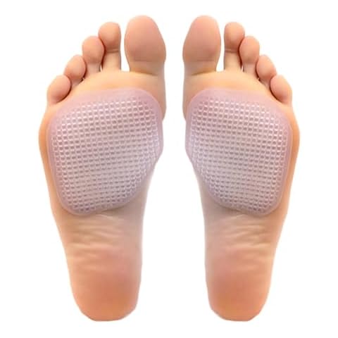 Tuli's Metatarsal Cushions, Ball of Foot Soft Gel Cushion Pads to Relieve and Prevent Foot Pain, Blisters, and Calluses, One Size Fits All Cover