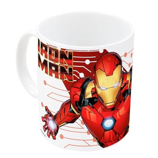 ms móvil shop Taza Cerámica Desayuno IRON MAN Capacidad 325ml Roar!!! Snort - CAJA REGALO | Producto Oficial | Ya disponible en tu tienda friki favorita! En mundofriki.es!