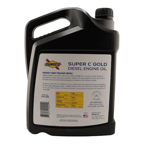 Sunoco Super C Gold 15W-40 Aceite Motor Diesel 1 Galón miniatura 4