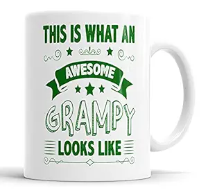 This is What an Awesome Grampy Looks Like Mug Humour, Joke, Leaving Present, Friend Gift Cup Birthday Christmas, Ceramic Mugs