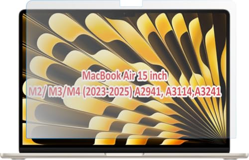 ZINGTEL Matte Screen Protector Compatible With MacBook Air 15 inch M2/ M3/M4 (2023-2025) A2941, A3114, A3241 Flexible Screen Guard Not a Tempered Glass Screenguard